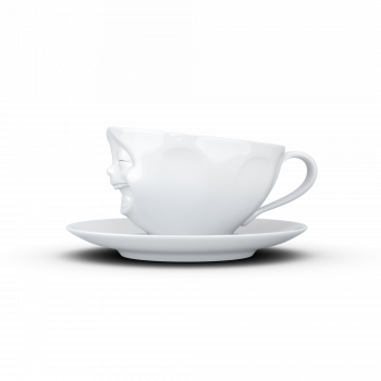 FiftyEight Tasse lachend weiss